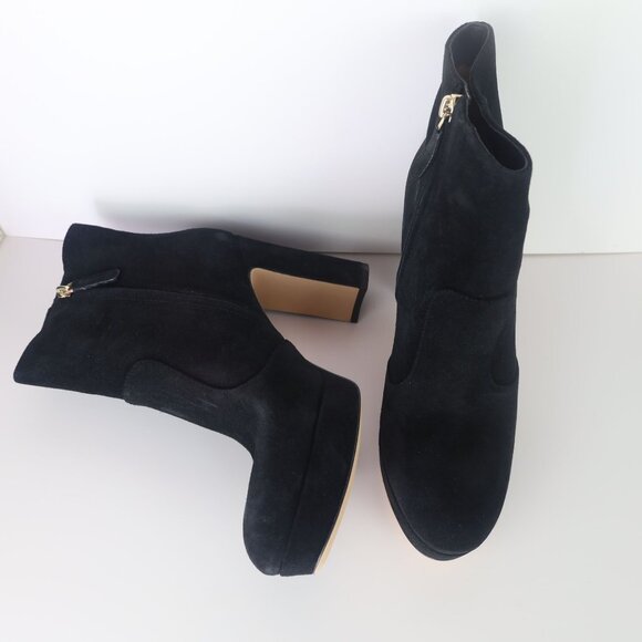 Kate Spade NY Barrett Suede Heel Boots Black 10 - Picture 8 of 16